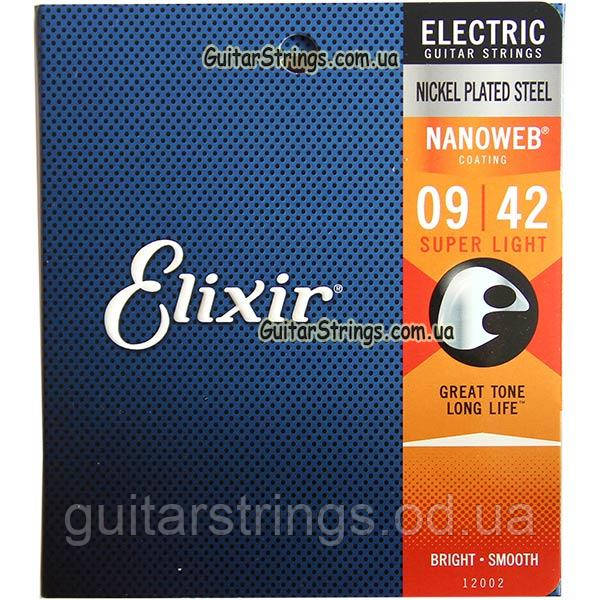 Струни Elixir 12002 Nanoweb Super Light 9-42