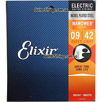 Струны Elixir 12002 Nanoweb Super Light 9-42