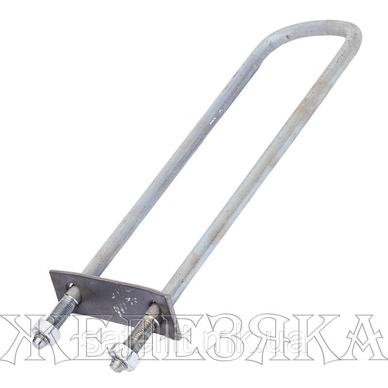 Драбина кріплення кузова Камаз (з планкою без гайок) (М16*1,5х115х520), 5320-8521083