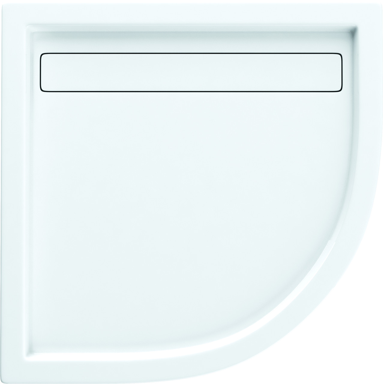 Напівкруглий душовий піддон SCHAEDLER CAMPINOS 90х90х6.5 + стелаж