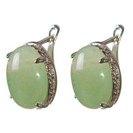 Сережки з Нефритом