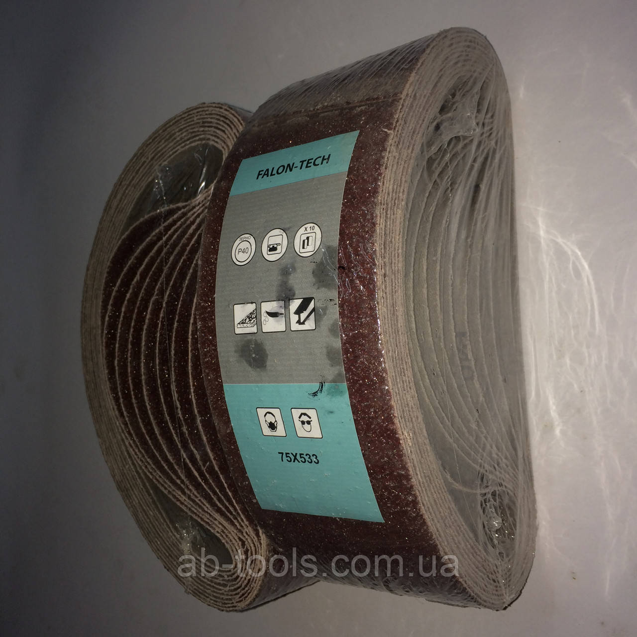 Шліфувальна стрічка 75/533 зерно р100 наждачна, фото 1