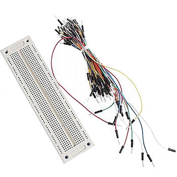 PCB макетна монтажна плата SYB-120 + джемпери