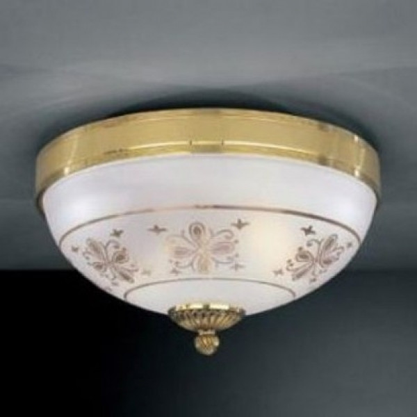 Стельовий світильник RECCAGNI ANGELO PL 6102/3 золото/serigrafia