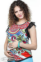 Майка для вагітних "Aliche" з оригінальним принтом, 46 розмір