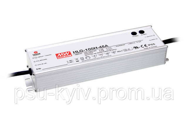 Блок живлення Mean Well HLG-100H-54 Драйвер для світлодіодів (LED) 95.58 Вт, 54, 1.77 А (AC/DC Перетворювач)