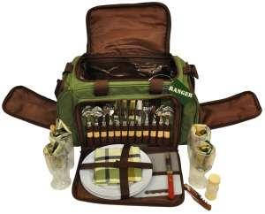 Термосумка з набором для пікніка на 4 персони, супер якість