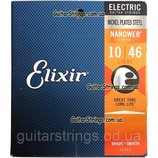 Струны Elixir 12052 Nanoweb Light 10-46