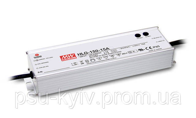 Блок живлення Mean Well HLG-150H-54 Драйвер для світлодіодів (LED) 151.2 Вт, 54, 2.8 А (AC/DC Перетворювач)