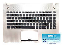 Оригинальная клавиатура для ноутбука Asus N46, N46VM, N46VZ series, black, ru, передняя панель