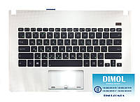 Оригинальная клавиатура для ноутбука Asus X301 series, rus, white, передняя панель