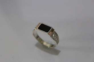 Серебряная мужская печатка