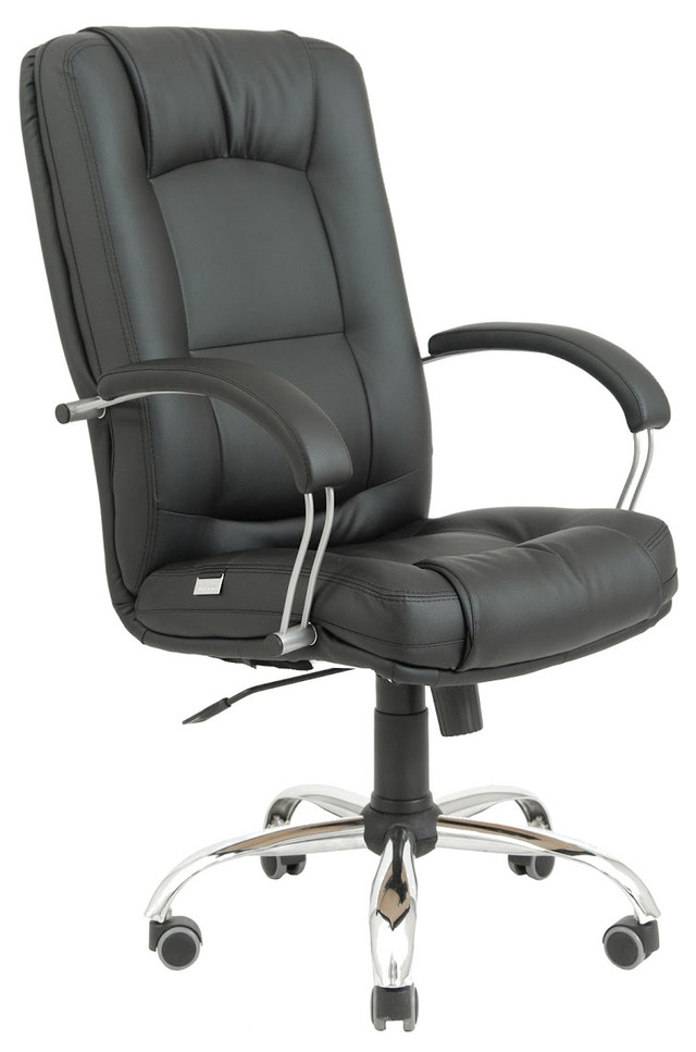 Кресло Альберто Хром черное Кресло Альберто Хром черное