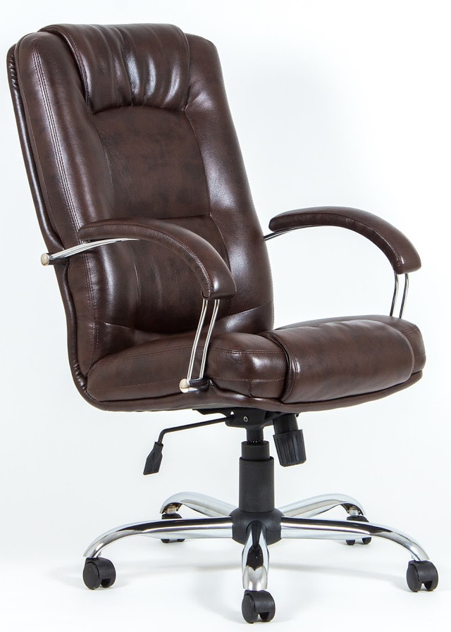 Кресло Альберто Хром коричневое Кресло Альберто Хром коричневое
