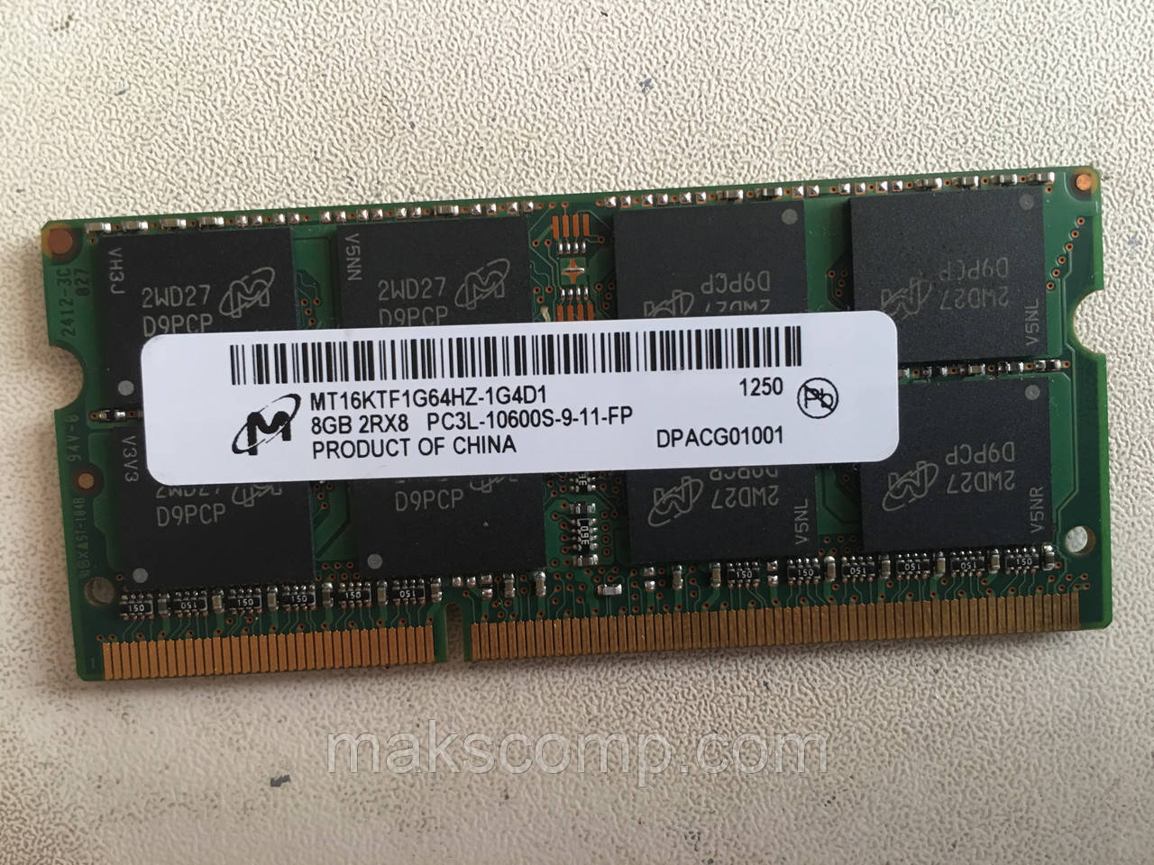 Micron 8Gb Пам'ять So-DIMM