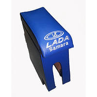 Підлокітник ВАЗ 2108/2109/21099 з вишивкою синій