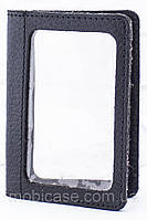 Обложка для пластиковых документов водителя Standart (флотар черный)