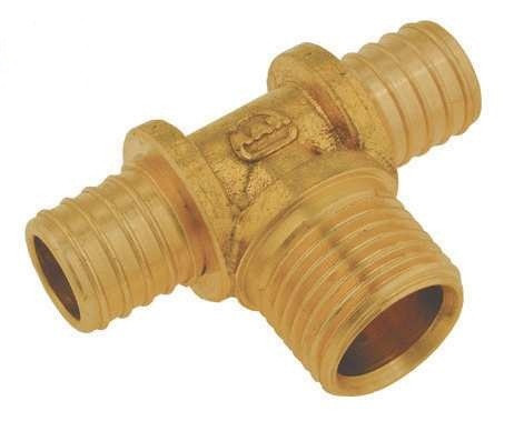 Push трійник з зовнішньою різьбою версія нікельована 18x2/G1/2"/18x2