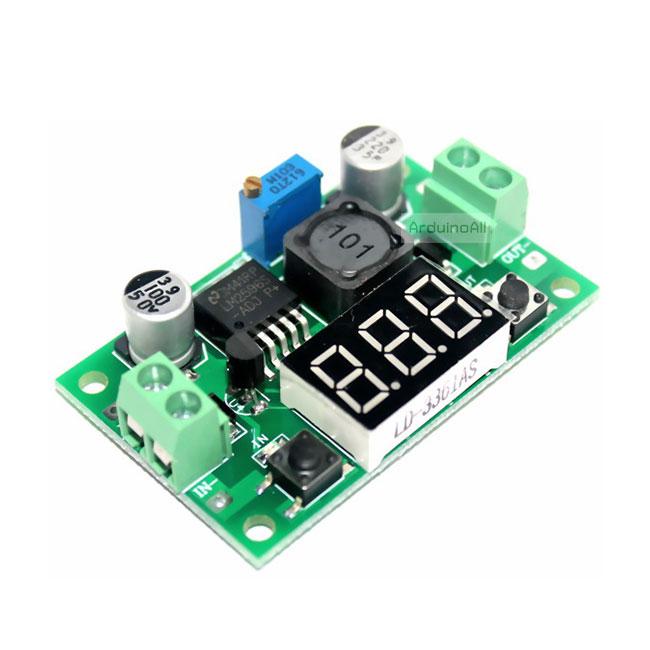 LM2596S DC-DC стабілізатор знижувальний регульований 4-40 В — 1.3-37В з РК екраном
