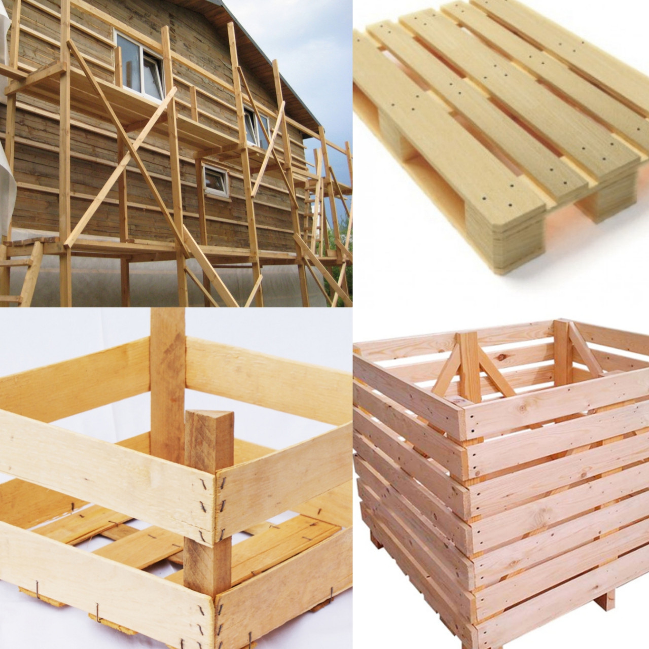 Виготовлення тари, ящиків, контейнерів із дерева, дерев'яних піддонів, палітур, будівельних лісів у Запоріжжі