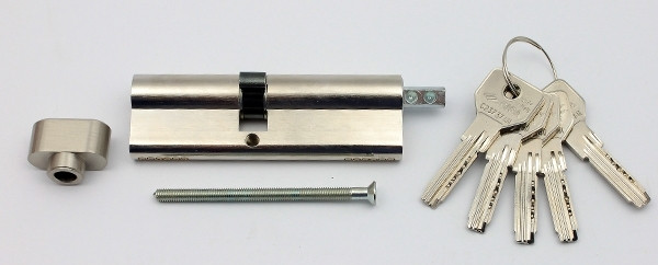 Cisa Asix 90мм 40х50 ключ/тумблер нікель (Італія)