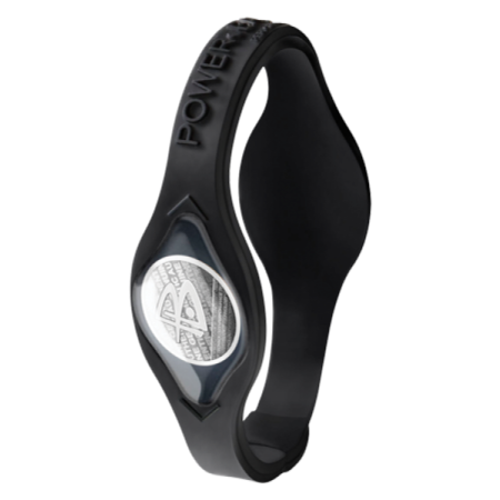 Power Balance BC Black with Black Lettering & Silver Hologram М (19 см) - фото 1 - id-p557893930