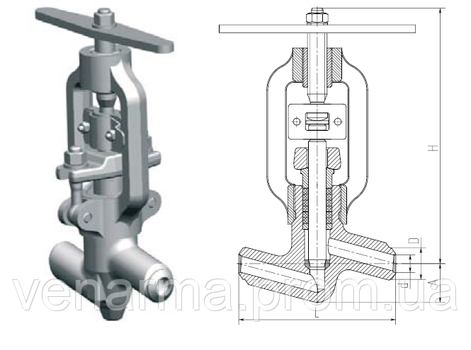 Клапана запорные 999-20-0 Ду20 Ру250 (ID#557904685), цена: 9800 ...