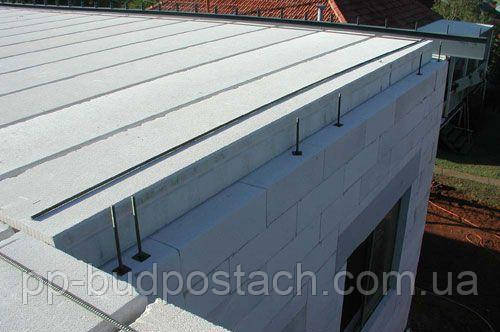 Перекриття в будинку з газобетону.