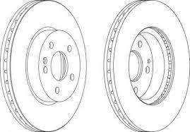 Тормозной диск передний Mercedes Vito(639) LPR(M2004V)