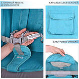 Дитяча прогулянкова коляска Bambi (M 3420-12 NOTA) Блакитна, фото 3