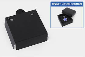 Ложемент у коробку No0018 "Для біжутерії". Код М0018-Л07. Чорний. Под кулон