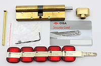 Cisa RS3 S 100мм 50х50 ключ/тумблер латунь (Італія), фото 1