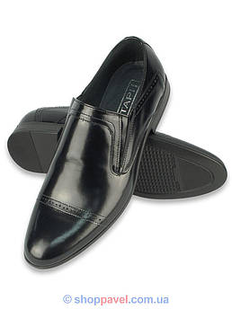 Чоловічі шкіряні туфлі Tapi A-5704 лофери чорні