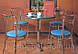 Круглий стіл для кафе KARINA chrome ДСП D900, фото 4