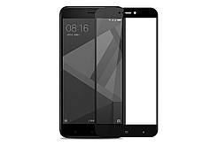 Захисне скло для Xiaomi Redmi 4x з чорними рамками 2,5d  
