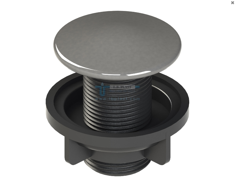 Заглушка LbPlast для кухонного миття металева