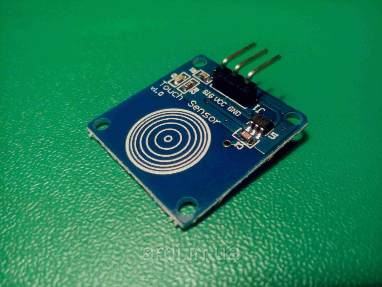 Сенсорна кнопка, датчик торкання TTP223B, Arduino
