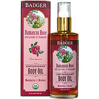 Badger Company, Damascus Rose Body Oil, 4 fl oz (118 ml), WSB-30061 Киев