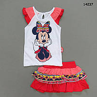 Летний костюм Minnie Mouse для девочки. 74 см