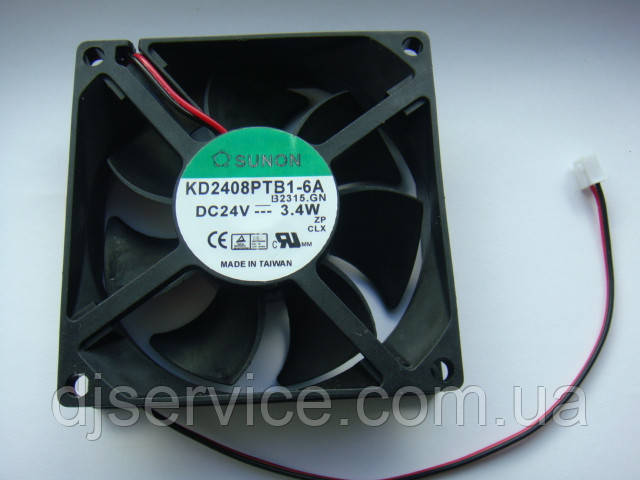 Вентилятор SUNON KDE2408PTB1-6 8см 24v 3.4 w для голів, підсилювачів