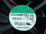 Вентилятор SUNON KDE2408PTB1-6 8см 24v 3.4 w для голів, підсилювачів, фото 3