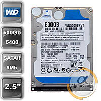 Жорсткий диск 2.5" 500 Gb WD WD5000BPVT (8Mb • 5400 • SATAII) БУ