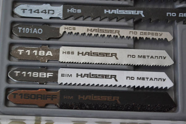 Набір пилочок для лобзика HAISSER 10 шт, фото 4