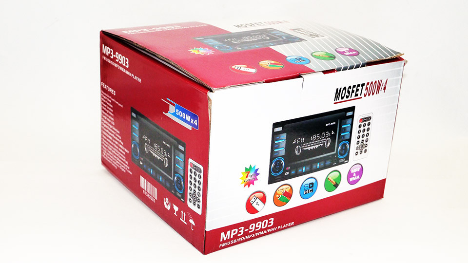 2din 9903 USB + SD + AUX + пульт RGB підсвітка