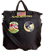 Оригинальная сумка Alpha Industries Helmet Bag With Patches (Black) 558310709 Оригинальная сумка Alpha Industries Helmet Bag With Patches (Black)