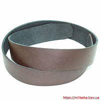 Смуга шкіряна для ременя 45 мм без бляхи коричнева