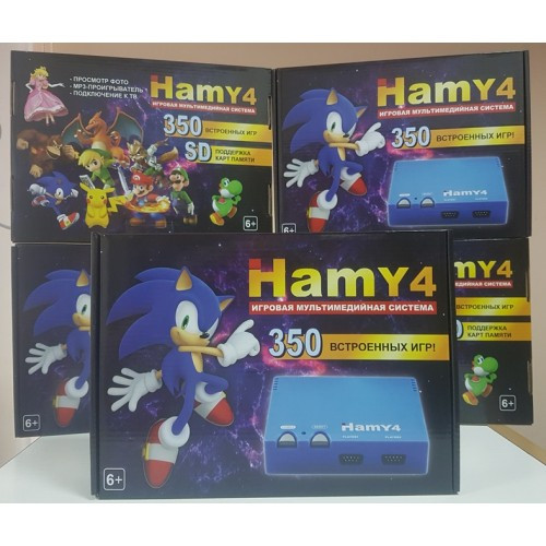 Ігрова приставка HAMY 4 з вбудованими 350 іграми Денді 8 біт Dendy 8 Bit Sega Mega Drive 2 16 Bit Сега Мега