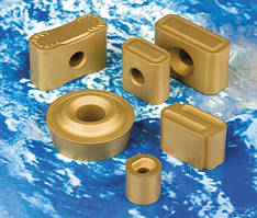 Пластини і різці для обробки колісних пар і рейок