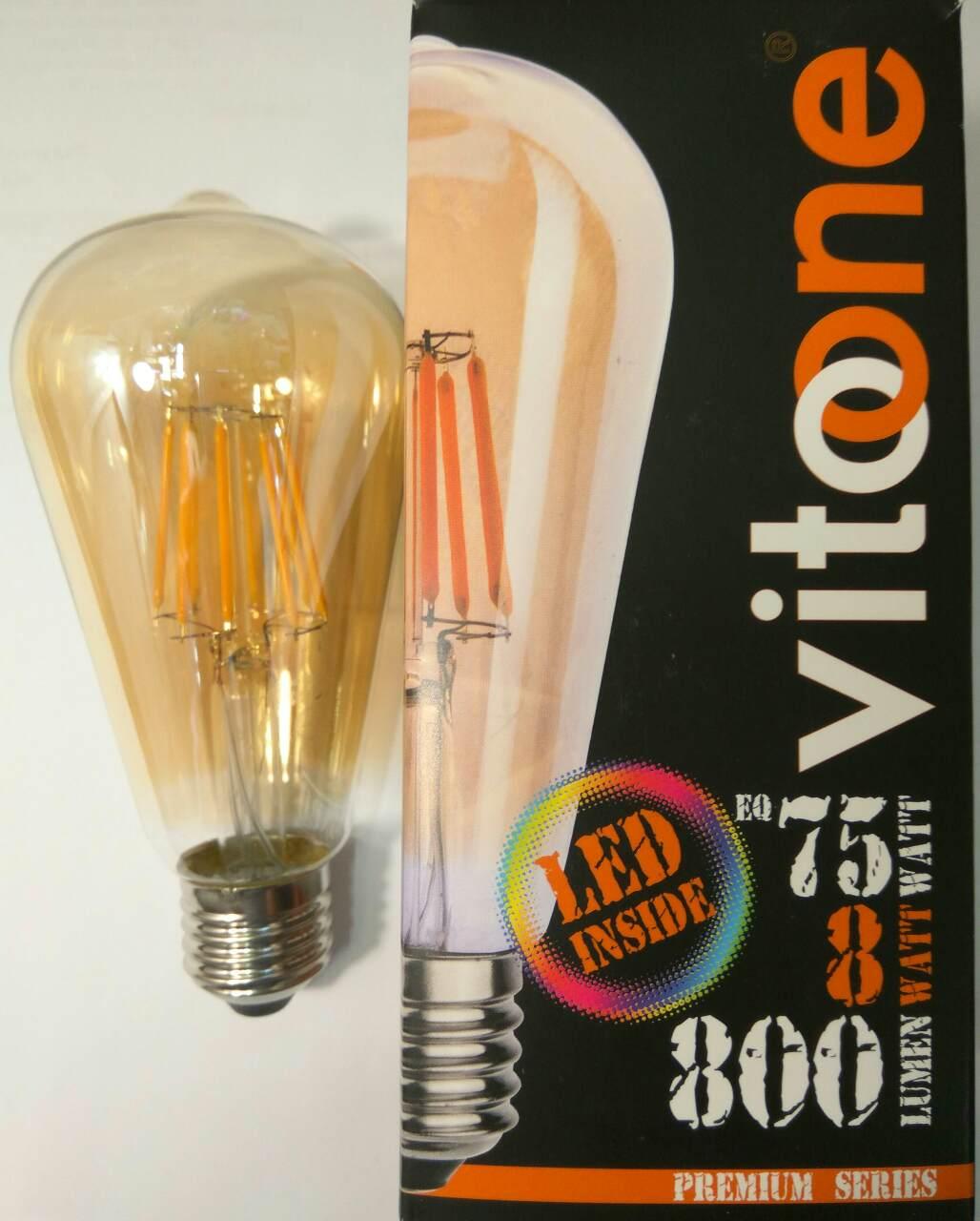 Светодиодная ретро-лампа Эдисона Loft LED VITOONE ST64 8W 800Lm ...
