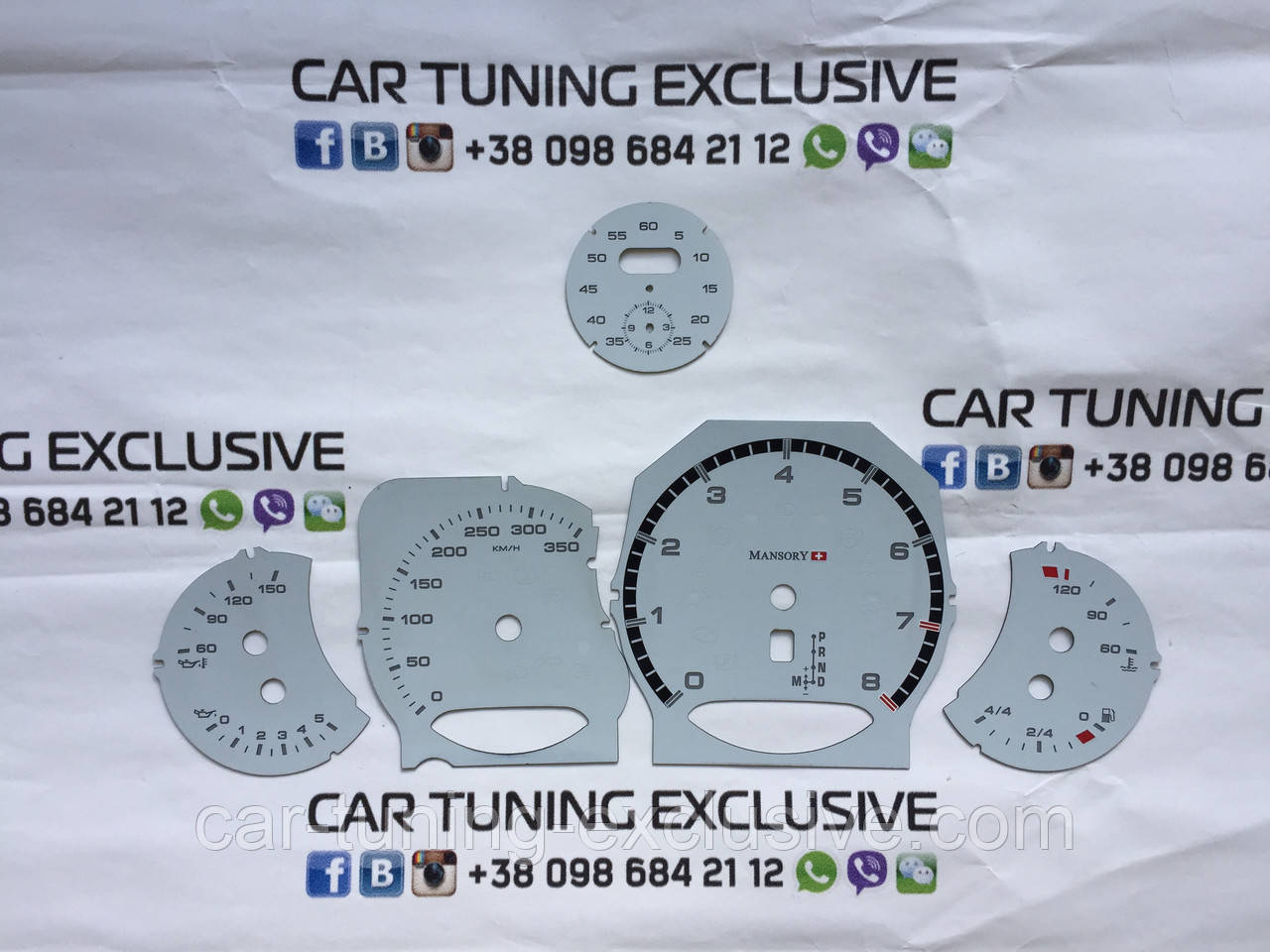 MANSORY speedometer + watch display for Porsche Cayenne 955 / 957
